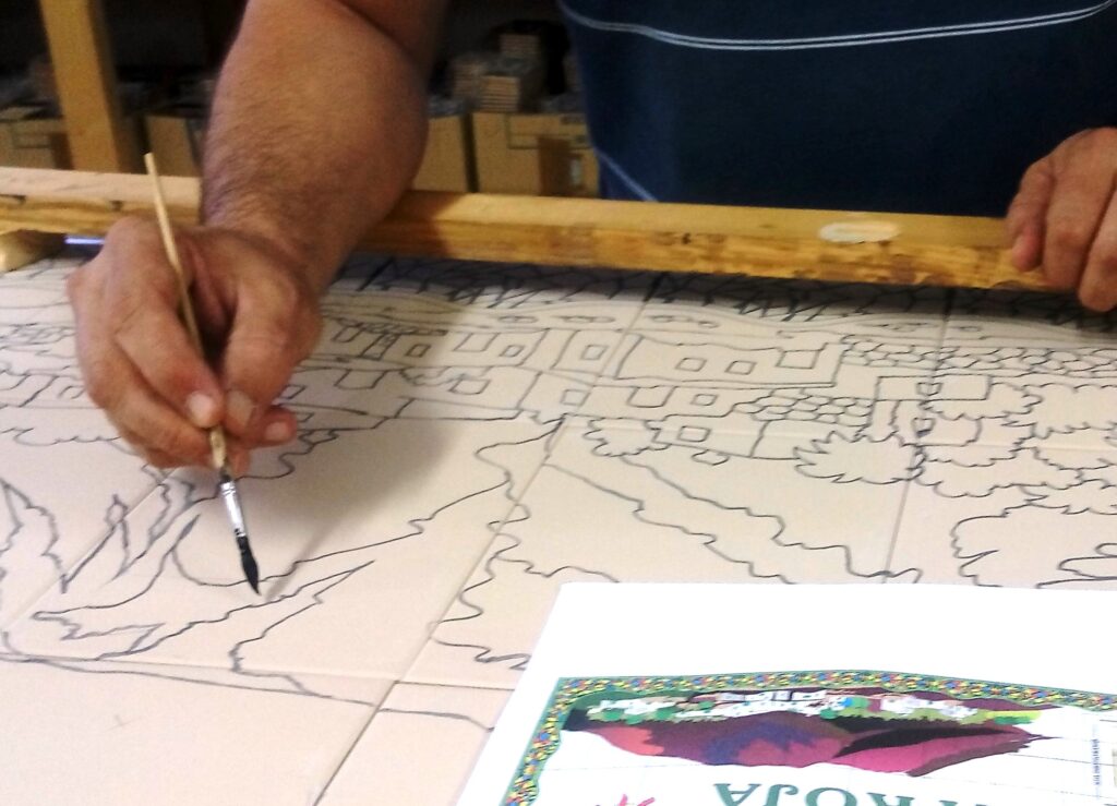 cerámica-plana-cuerda-seca